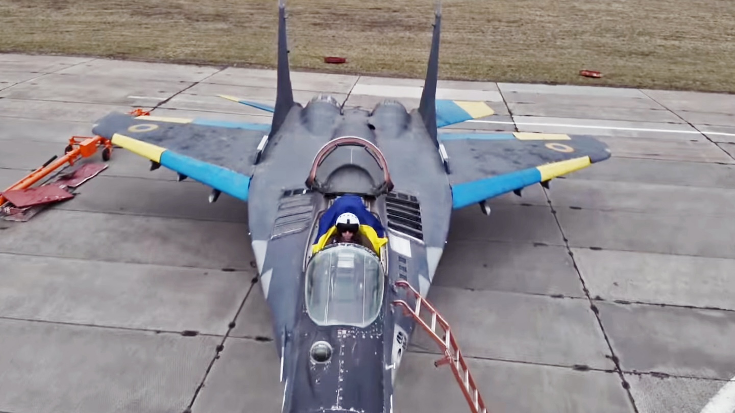Ukraine's Black MiG-29 'Ghost' Fulcrum Showcased In New Video