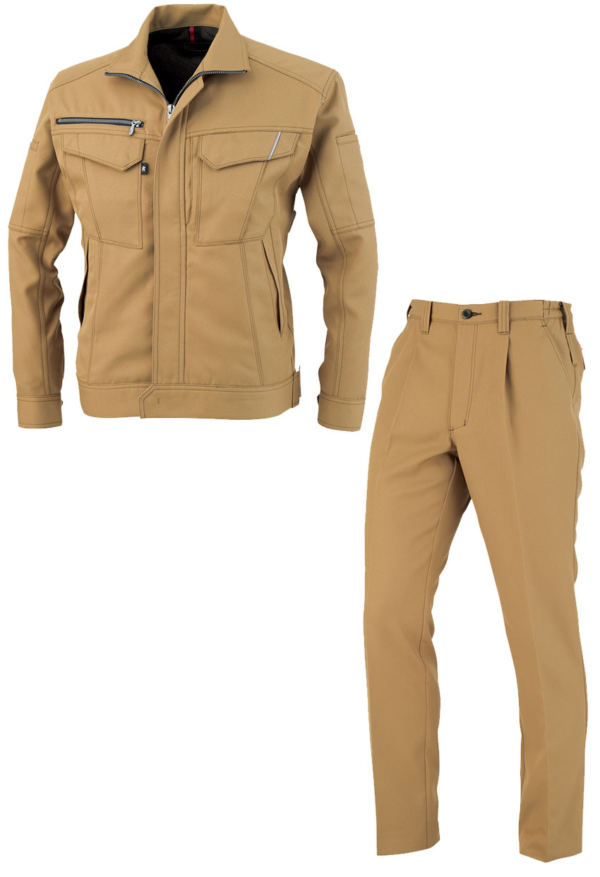 SET17【A-8170+A-8176】6L,7Lキングサイズ有作業着・作業服 上下セット