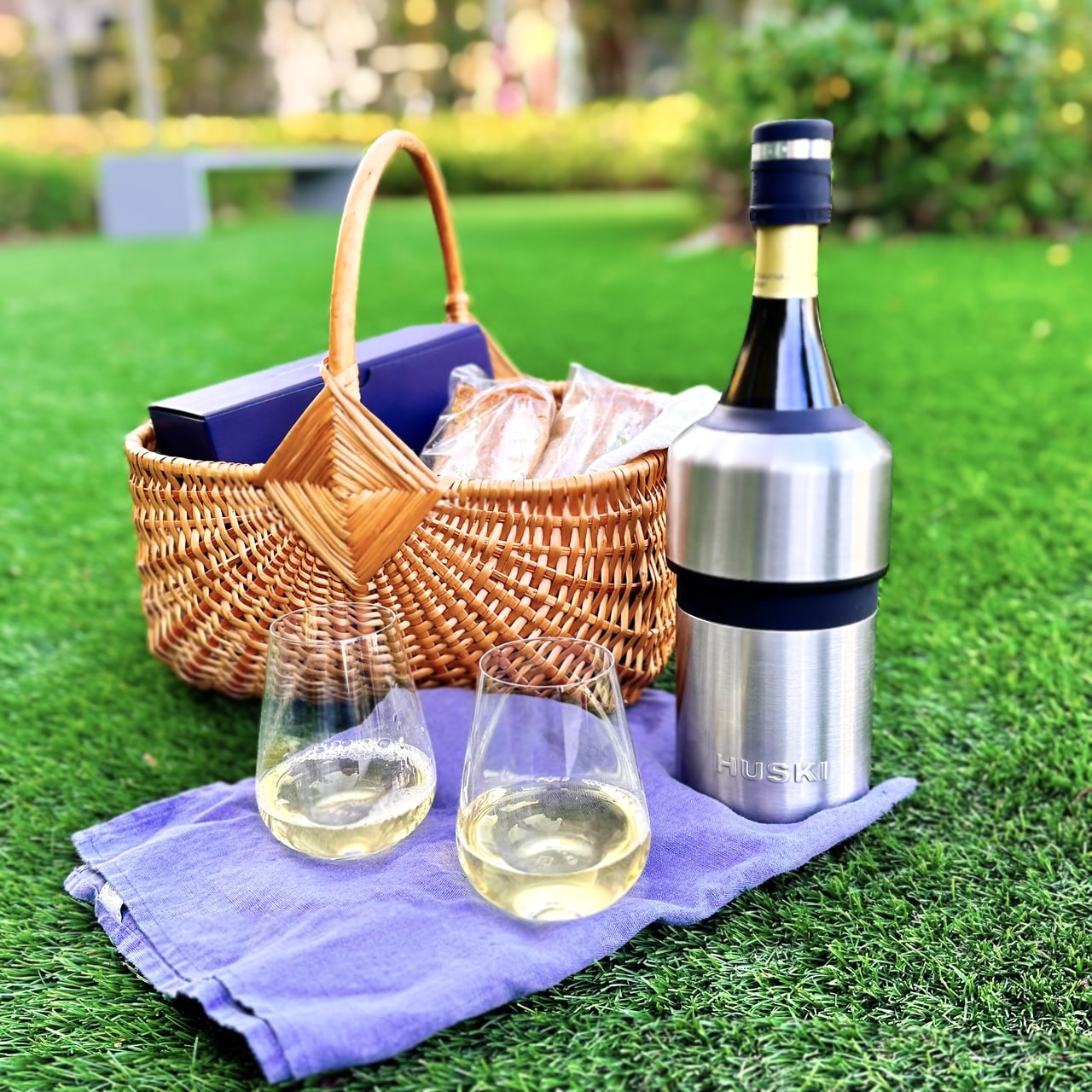 氷、保冷剤不要の1本用ワインクーラー ハスキー ブラック