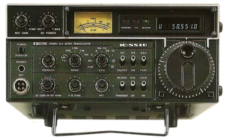 ICOM IC-551D SSB CW AM All modeトランシーバー RigPix Database
