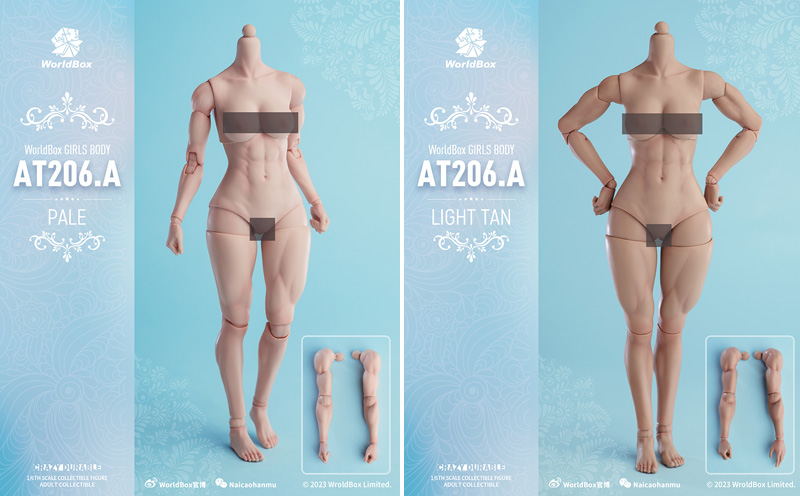 WorldBox】AT206 A/B 1/6 Girl Body マッスル ガールボディ 1/6