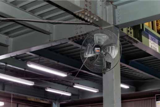 TRUSCO TFBA-45W-BK 全閉式工場扇 ジェネラルファン 壁掛けタイプ