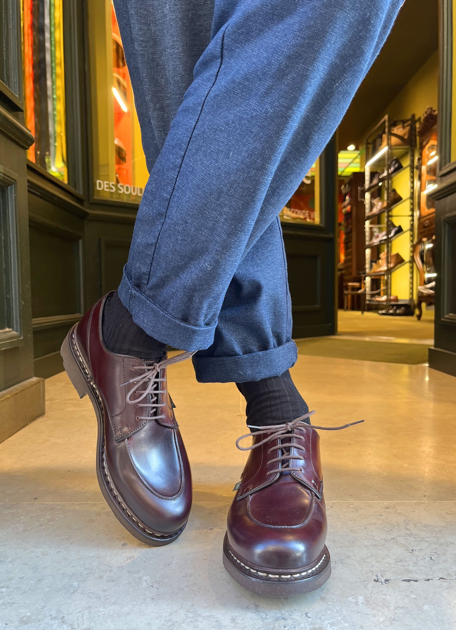 DERBY PARABOOT CHAMBORD CORDOVAN | Upper Shoes