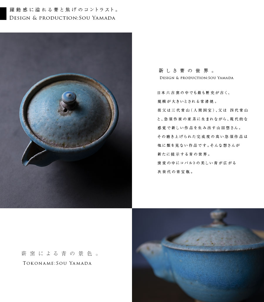 茶器 |【共箱付】青宝瓶 (SOY-571) 作家「山田想」