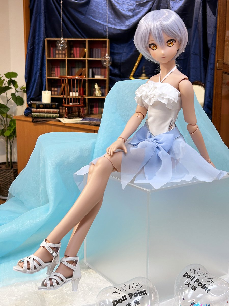 7月新作ドレス発表会】「水着セット（パレオ・水色）」のご紹介です