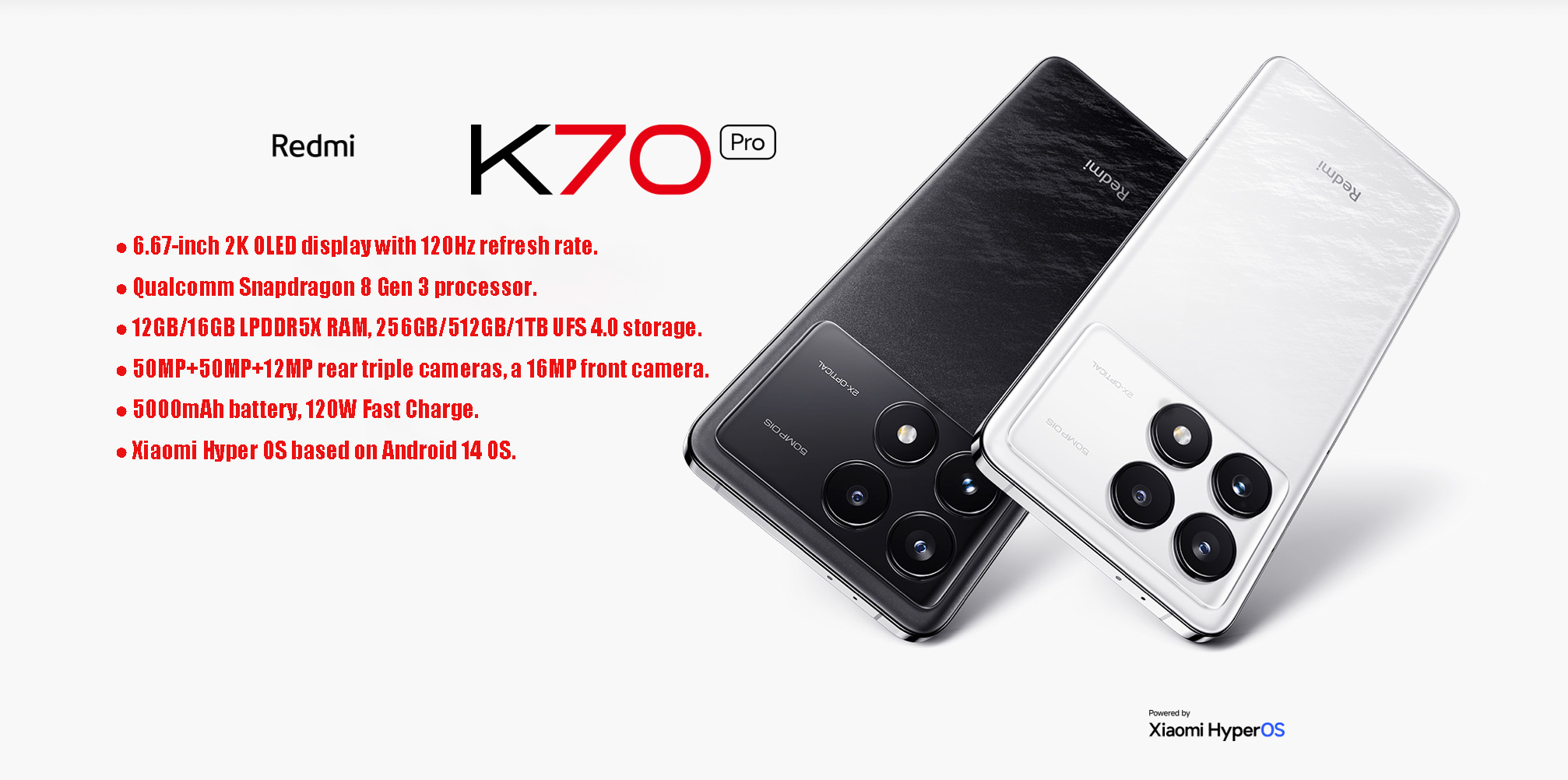 Xiaomi Redmi K70 Pro 5G Android Smartphone