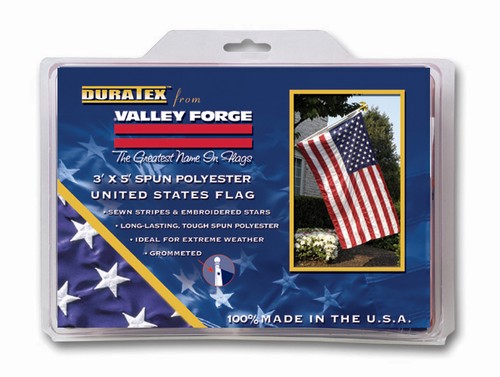 3'x5' Polyester U.S. Flag ( 6 pack ) - Retail Packaging
