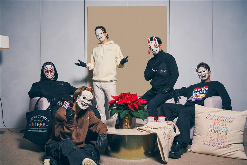 HATTRICK、謎のお面ダンステロリスト集団「O-MENZ」が プロデュース