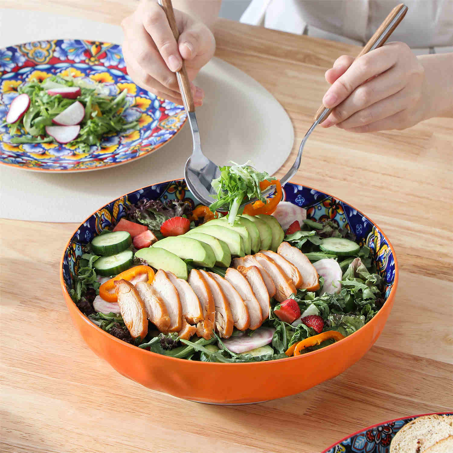 Porcelain Serving Bowls | Set of 2 | 78oz Capacity