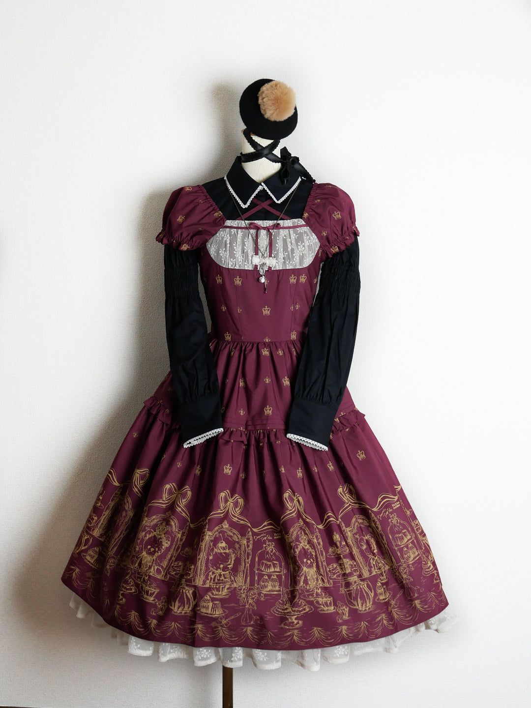 ロイヤルベアティアードクロップドドレス - Victorian maiden