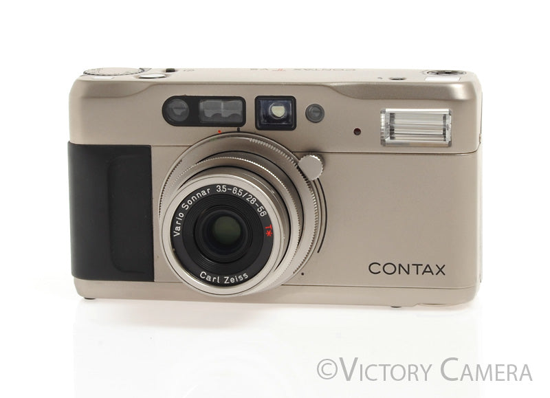 Contax TVS T VS Titanium Camera w/ Vario Sonnar 28-56mm T* Lens [EXC+]