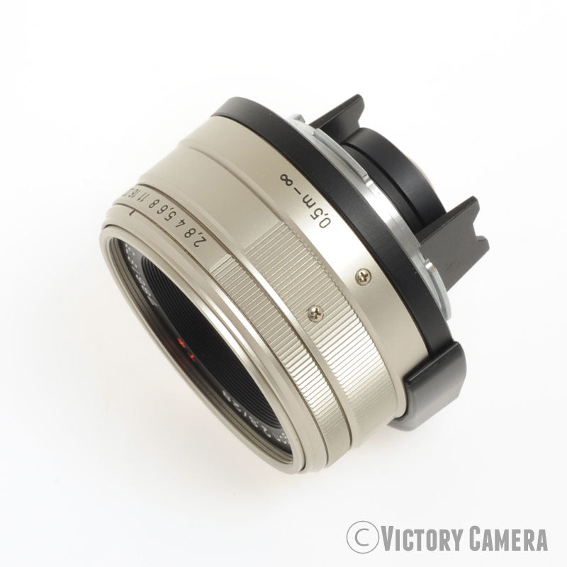 Contax 28mm f2.8 Zeiss Biogon T* Prime Lens for G1, G2 w/ Shade [MINT-