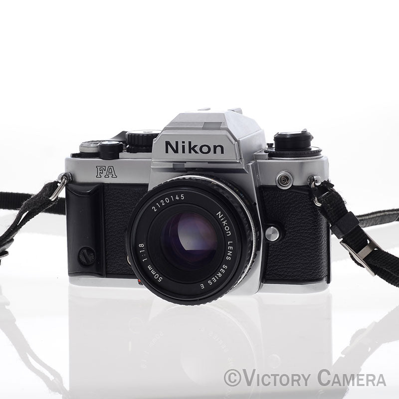Nikon FA Chrome Camera Body w/ Matrix Metering and 50mm f1.8 Lens [EXC