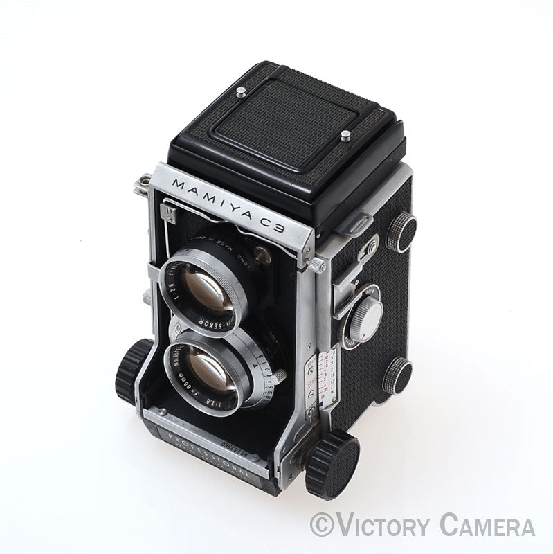 Mamiya C3 Medium Format TLR Camera w/ 80mm f2.8 Lens -New Seals- [EXC]