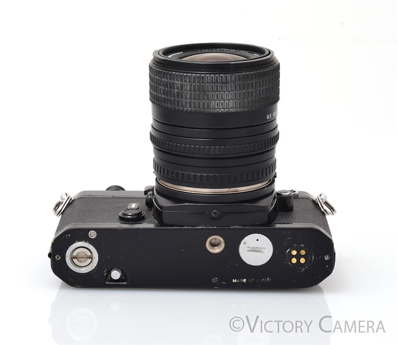 Nikon FM Black 35mm Film Camera w/ 28-70mm Zoom Lens [GOOD]