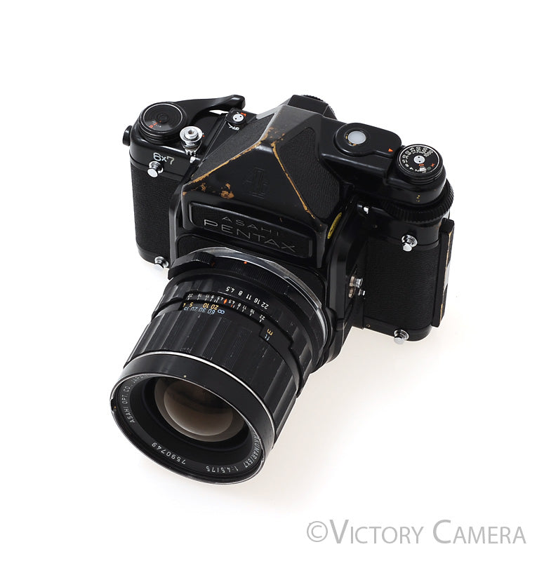 Pentax 6x7 67 Camera w/ Metered Prism, 75mm f4.5 Lens [GOOD]