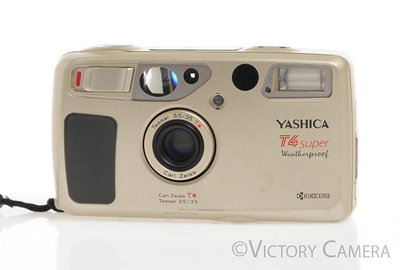 Yashica T4 Super Weatherproof 35mm Film Point & Shoot w/ WLF -Cool- [E