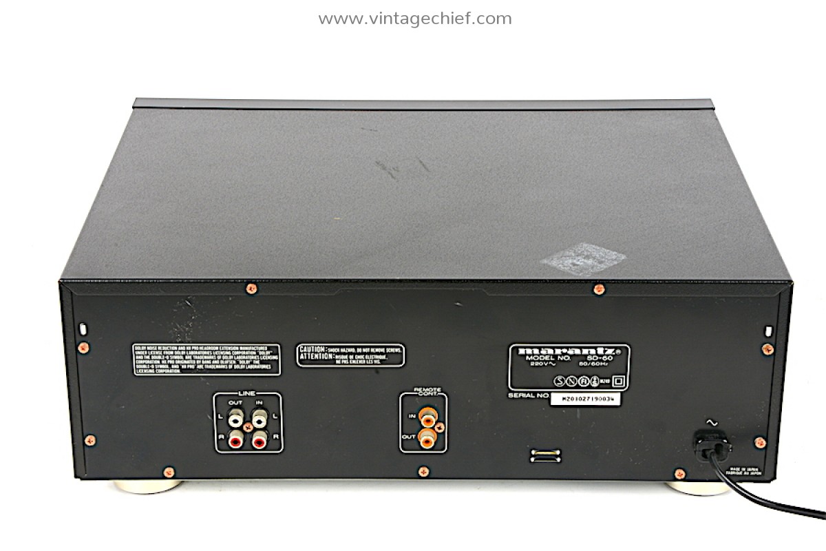 Marantz SD-60 Cassette Deck + Manual | 3 Head | Dual Capstan | Tape