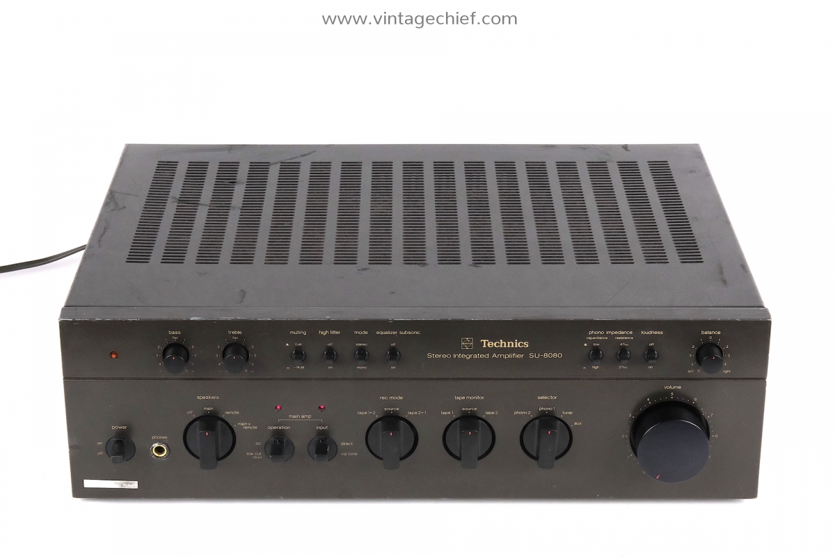 Technics SU-8080 Amplifier | 2 Phono Inputs | 2 x 72 Watt