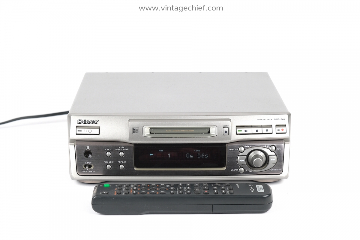 Sony MDS-S40 MiniDisc Recorder | Player | Deck | Audio | Silver