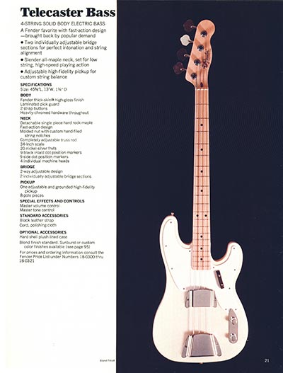 趣味 Vintage 1970 Fender Full Lineup Catalog 1970 Fender Guitar And Bass Catalog, Part 1 >> Vintage Guitar and Bass