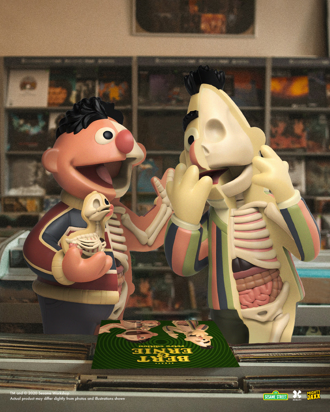 Sesame Street XXRAY Plus -Bert & Ernie Retro Edition by Jason