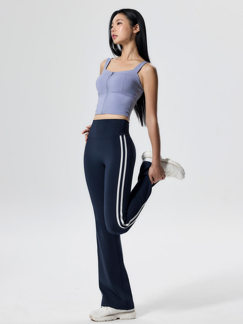 コンフォートファイン フロントジップ クロップド丈 ブラトップ