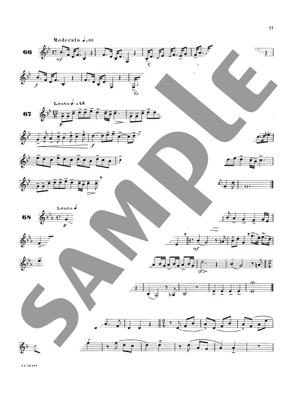ヤマハ】 アルフォンス:旋律的・漸進的な新しい200のホルン練習曲 第1