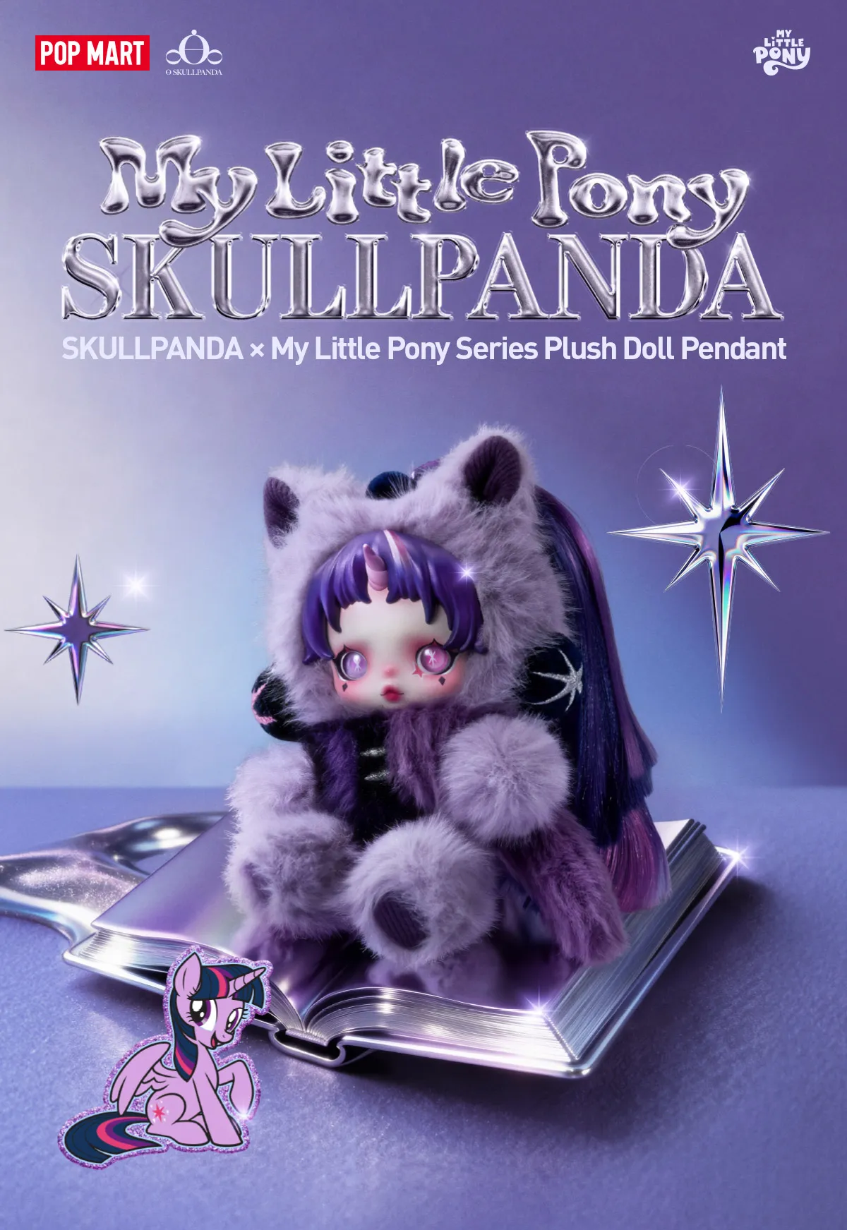 SKULLPANDA × My Little Pony Series Plush Doll Pendant - YouLoveIt.com