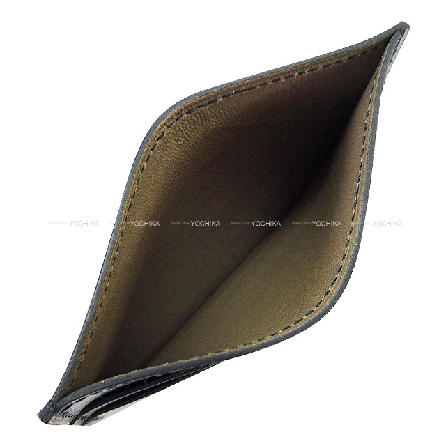 HERMES エルメス カードケース シュヴル ピクト 黒 (ブラック