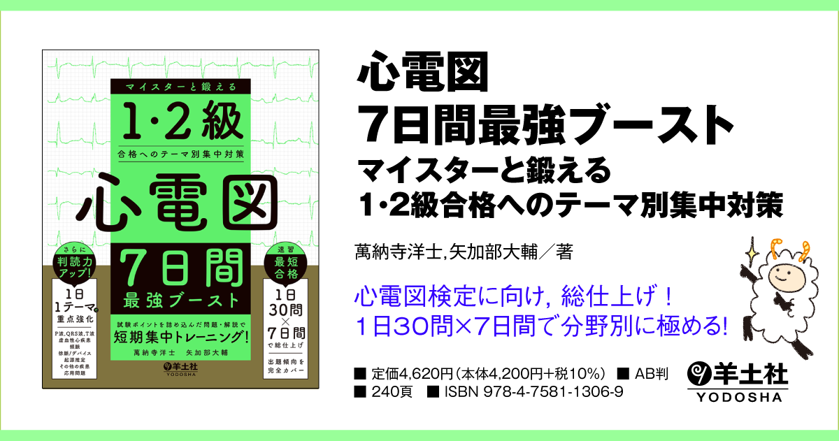 心電図7日間最強ブースト マイスターと鍛える1・2級合格へのテーマ別