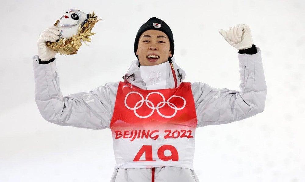 北京オリンピック】スキージャンプ男子NHで小林陵侑選手が金メダル