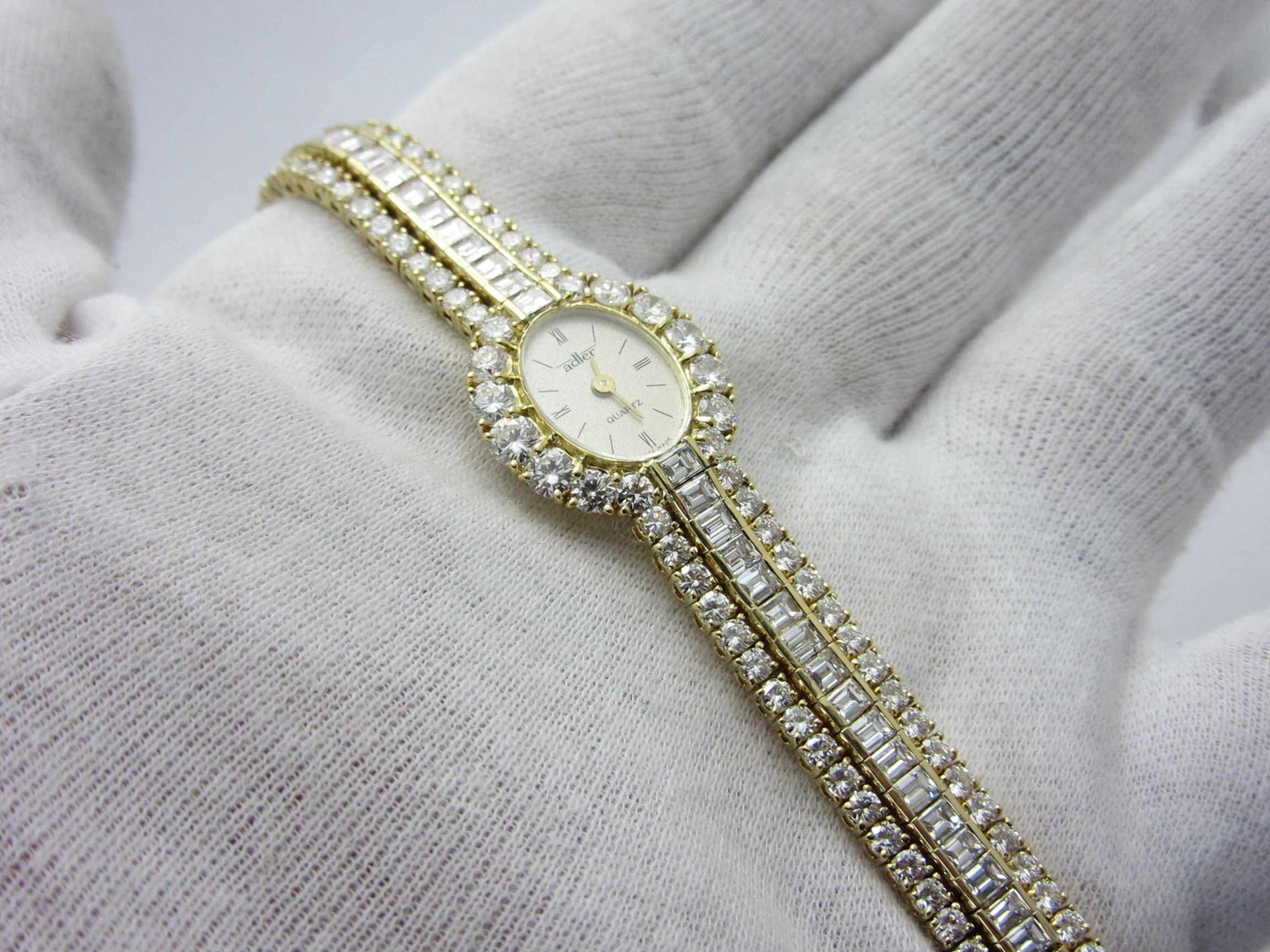 Adler ”純正ダイヤモンド 12．46ct” アドラー K18YG無垢