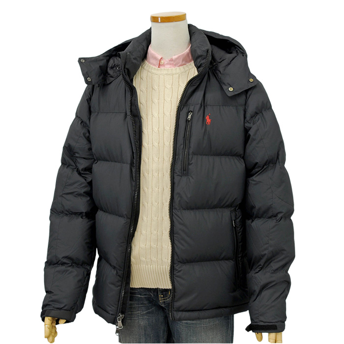 POLO ラルフローレン メンズダウンジャケット フード着脱可能