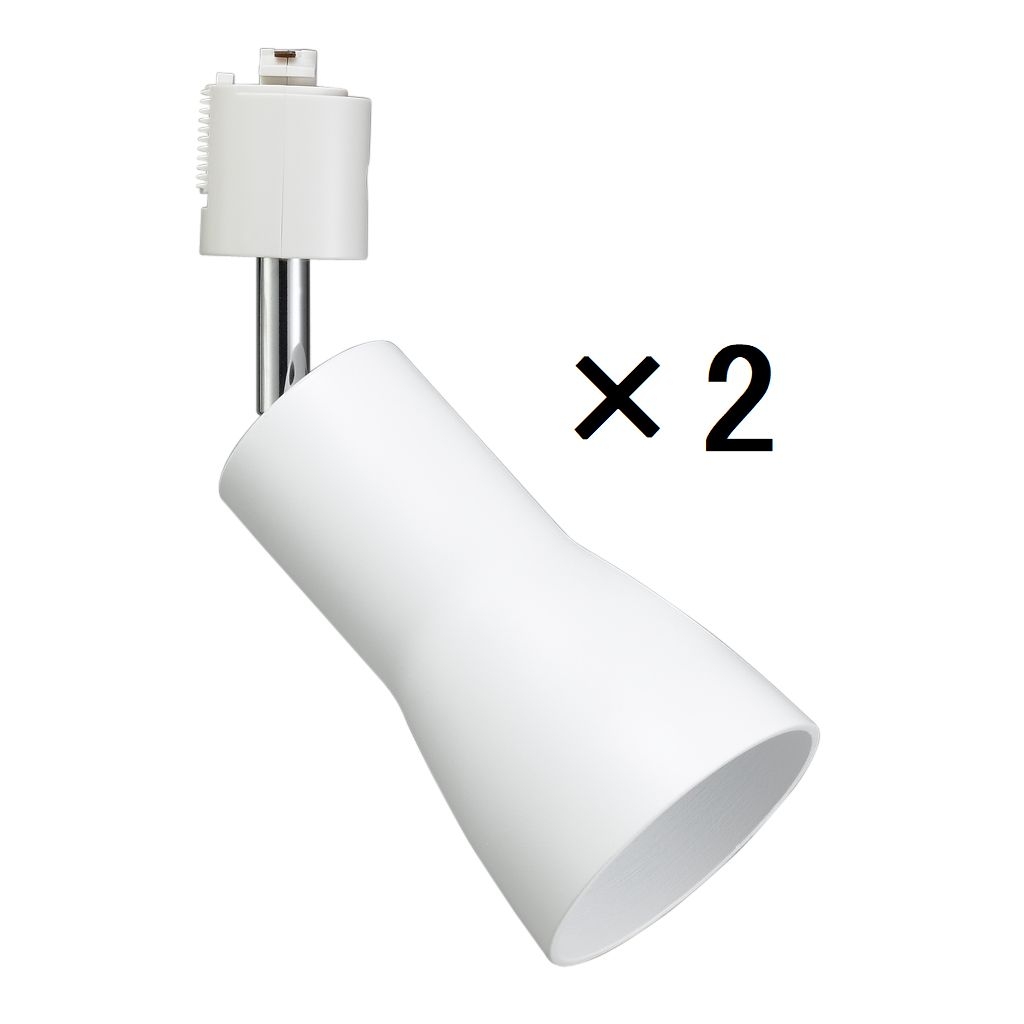 セード付スポットライトE26電球なし 2個入り白｜YAZAWA CORPORATION