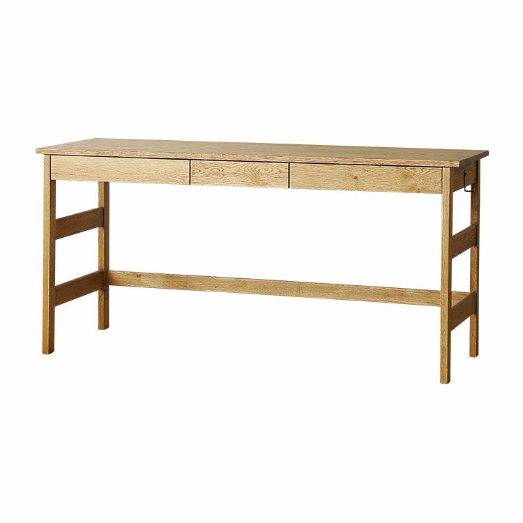 デスク オーク無垢【EASY LIFE/イージーライフ】シンプルで頑丈な机