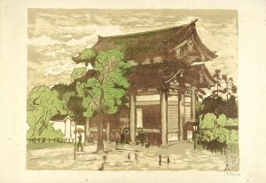 織田一磨「大阪風景 四天王寺東門」 | 山田書店美術部オンラインストア