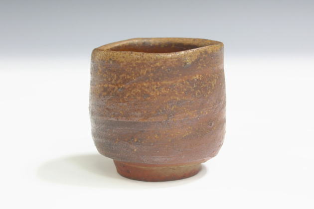柳瀬美術店 / 金重陶陽「備前酒呑-1」金重道明箱[KANESIGE Toyo]Sake cup