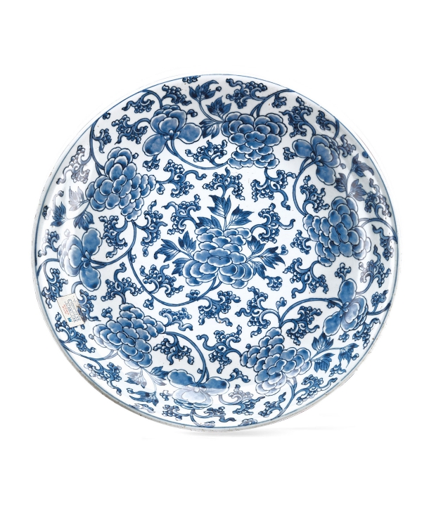 青花纏枝牡丹紋盤-宇珍國際藝術| Yu Jen Taipei[慕古惜今]中國暨日本