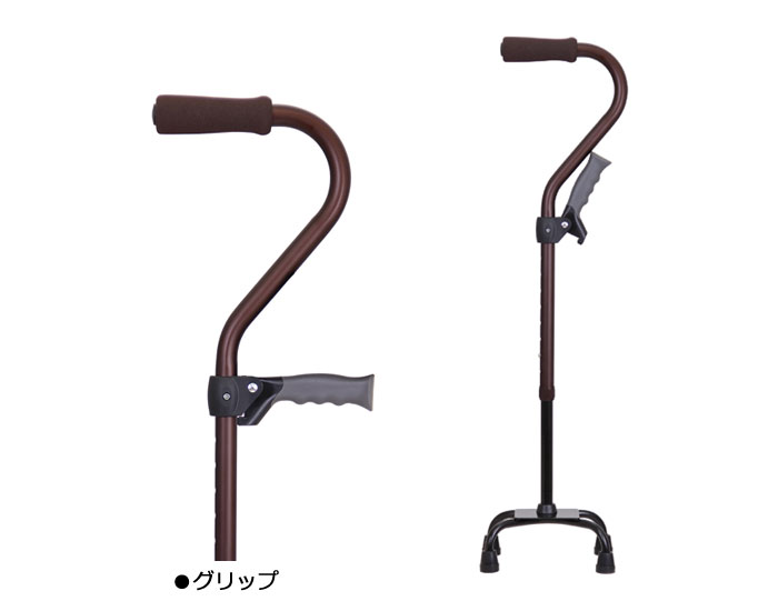 幸和製作所(TacaoF)】たつサポ（4点杖） CAM07【介護用品販売のお店 YUA】