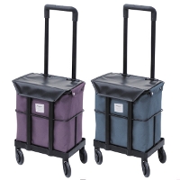 ウィズワン(象印ベビー)】ショッピングカー キャリーライト SN BK/RD