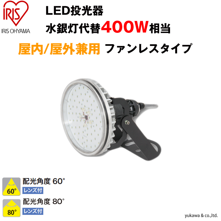 LED投光器 400W相当 屋内屋外兼用ファンレスタイプ60｜LED総合窓口の