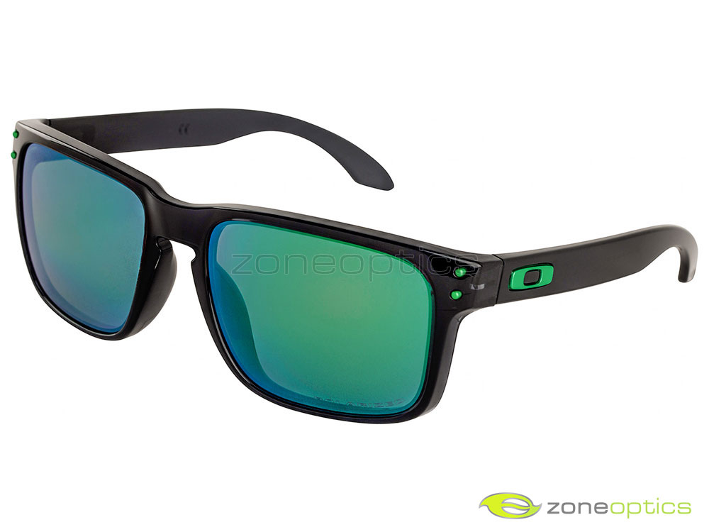 Oakley Holbrook Polarized Sunglasses OO9102-69 Black Ink/Jade