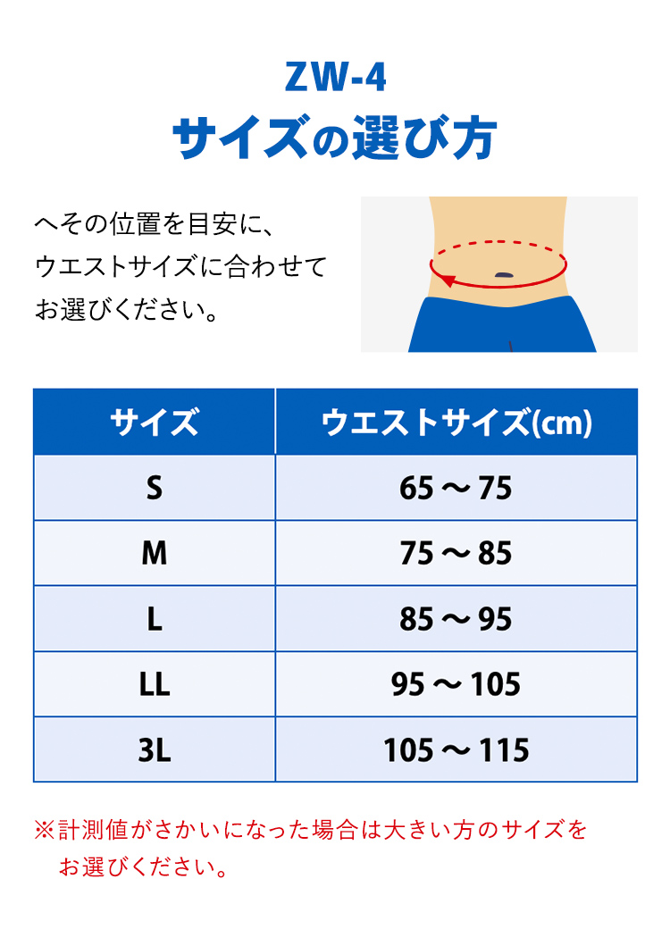 腰サポーター ザムスト ZW-4 ゴルフなどスポーツ用におすすめです 男性