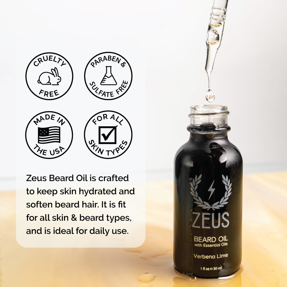Zeus Natural Beard Oil, 1 fl oz | Zeus
