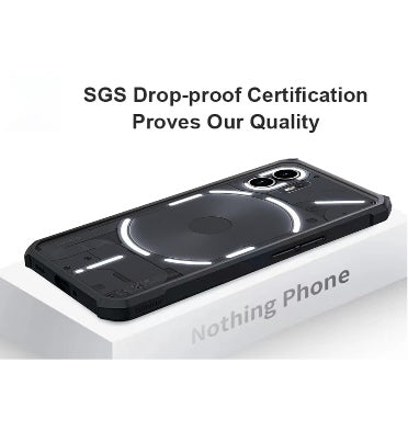 NOTHING PHONE (2) PREMIUM SLIM FIT TPU BUMPER CASE BLACK/CLEAR – ZEEK