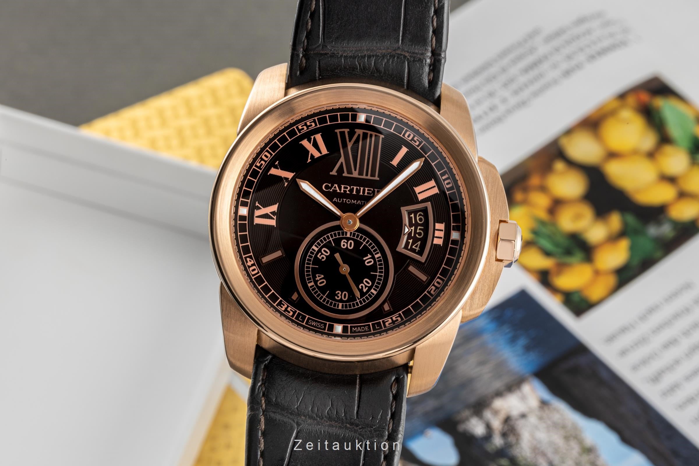 Cartier Calibre de Cartier 18 ct red gold automatic Kal. 1904PSMC