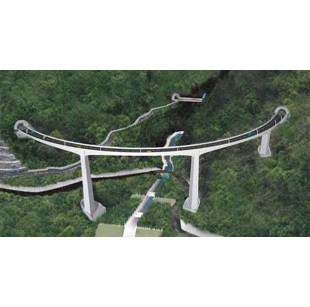 一般国道169号線道路改築（橋梁）工事 伯母谷ループ橋｜全日本