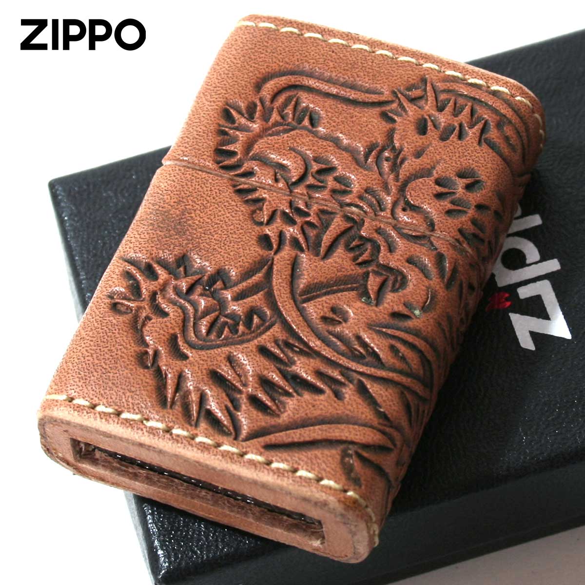 Zippo ジッポー 革巻き レザー ワークス カオス Leather Works CHAOS