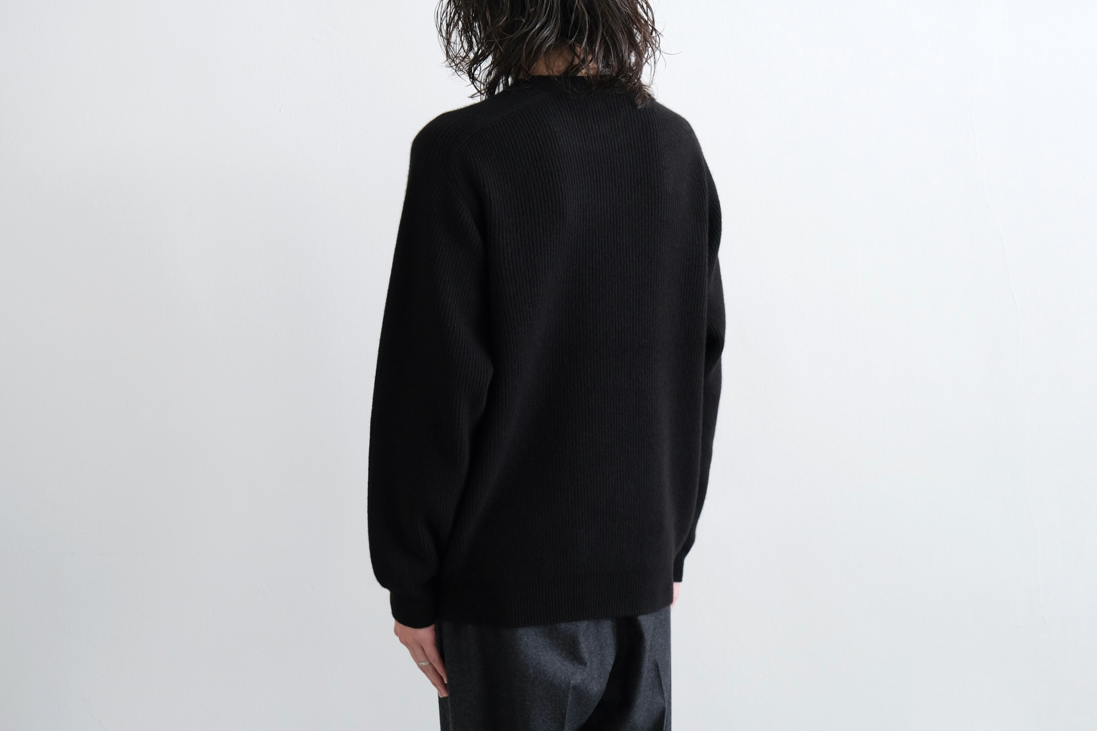 INNOCENT CASHMERE RIB CREW NECK - WUNDER